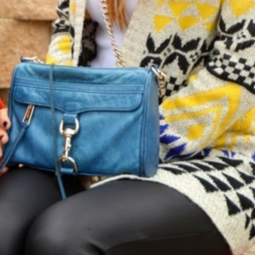 Sale🔥Rebecca Minkoff Mac Crossbody Lake Blue